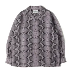 【定価以下】ワコマリア　パイソン柄　長袖シャツ　Lサイズ wackomaria ワコマリア パイソン柄 長袖 柄シャツ