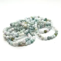 翡翠 ヒスイ 天然ミャンマーA貨カラフルブレスレット 約8〜9mm珠 幸福 長寿 守護 希少 天然石 パワーストーン 素材