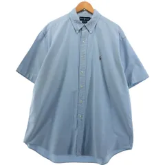 古着 ラルフローレン Ralph Lauren BLAKE 半袖 ボタンダウンシャツ メンズXL相当/eaa551122