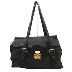 カルヴェン CARVEN レザー ショルダーバッグ 肩掛け フラップ式 ゴールド金具 カバン 鞄 ブラック 黒 レディース /BLM8のサムネイル
