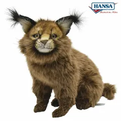 HANSA 7047 カラカル 28cm CARACAL CAT BH7047 ネコ ねこ  ぬいぐるみ ハンサ 動物 犬 猫 鳥 うさぎ ペンギン アニマル 置物 人形 フィギュア 大きい 実物大 大型のサムネイル