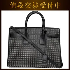 サンローラン パリ ２way バッグ サックドジュール スタッズ ブラック