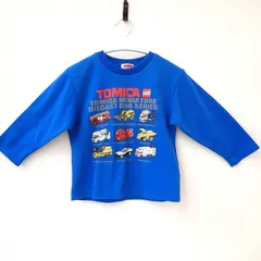古着　トミカ　キッズトレーナー　１１０cm　タカラトミー　厚手ロングTシャツ　TOMICA TOMICA MINIATURE DIECAST CAR SERIES 働く車　はたらく自動車