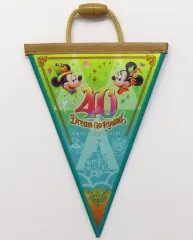 【中古】置物・装飾品 ミッキー＆ミニー(イエローグリーン～エメラルドグリーン) ドリームガーランド 「東京ディズニーリゾート40周年 “ドリームゴーラウンド”」 東京ディズニーリゾート限定