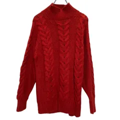 Brooks Brothers ウール ケーブル編み ニット セーター レディース S レッド ブルックスブラザーズ 古着卸 アメリカ仕入 a610-7383