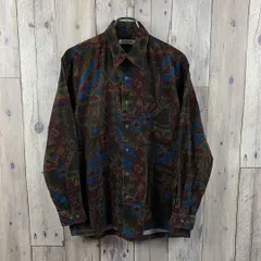 KINGS PRIDE キングスプライド 長袖 総柄 コーデュロイ ネルシャツ