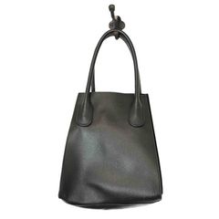 VINTAGE FAKE LEATGER HAND BAG