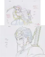 【中古】原画イラストボード 鬼滅の刃 遊郭編 Blu-ray/DVD 1巻 ufotable購入特典 複製原画セット