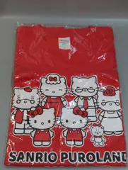 サンリオ ハローキティ50周年アニバーサリーバースデーデザインTシャツ サンリオピューロランド ハローキティとハローミミィのスペシャルバースデーライブ限定色(赤) 2024年