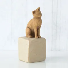 ウィローツリー 彫像 Love my Cat (light) - 私の愛猫 7cm ネコ | おしゃれ 置物 彫刻 人形 インテリア スーザン･ローディ 正規輸入品