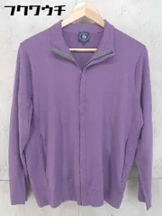 ◇ J.PRESS ジェイプレス 長袖 ニット ジップアップ ジャケット サイズM パープル メンズ 【中古】 【1105180000495】