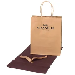 コーチ プレゼントキット COACH 純正紙袋 リボン付き 巾着布袋 セット プレゼントキット ギフトキット ギフトセット ラッピングセット ブラウン 20221111A