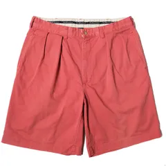 90's 00's ポロラルフローレン 2タック コットン チノショーツ (34) ピンク タイラーショーツ ポロチノ 90年代 旧タグ オールド POLO アメリカ古着 USED ビンテージ ヴィンテージ