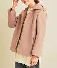 BEAUTY&YOUTH BY∴ フード＆ノーカラーショートコート 2WAY