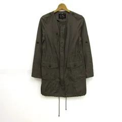 クード・シャンス モッズコート ノーカラー ブランド アウター レディース 36サイズ チャコール COUP DE CHANCE 【中古】