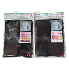 ユニクロ ヒートテッククルーネックT　M ブラック　黒