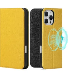 ★VISOUL iPhone16 ProMax 対応ケース 手帳型 本革 アイフォン16プロマック スマホケース レザーケース