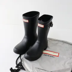極美品 ハンター HUNTER オリジナルツアー ショートブーツ UK5/ブラック ラバー レインブーツ シューズ 24cm【2400014530698】