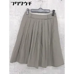 ◇ INED イネド 膝丈 フレア スカート サイズ7 ブラウン系 レディース 【中古】 【1002801555153】