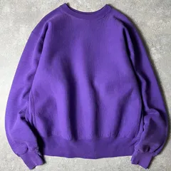 90s USA製 Cotton Exchange 無地 RWタイプ スウェット トレーナー XL / 90年代 アメリカ製 オールド リバース パープル 目無し 紫