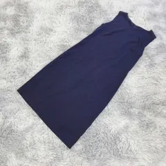 【良品】ひざ丈ワンピース【L】上品  フォーマル  冠婚葬祭  レディース  青系  ブルー  一点もの  【送料無料】