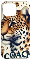 【新着商品】パターン シームレス Cheetah Leopard チーム Coach Max Pro スマホケース 16 iPhone