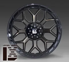 17インチ LEXXEL InFerno インフェルノ ブラッククリア 17x8.0+38 114.3/127-10H ハブ 73.2 新品 アルミホイール 1本から 送料無料のサムネイル