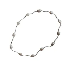 シルバー / 33005 [MORE AUNI] ネックレス パーティー レディース アクセサリー 結婚式 ウェディング 新婦 演奏会 お呼ばれ フォーマル パーティー 冠婚葬祭 二次会 パール ロング チェーン ねっくれす 披露宴 2次会 1.5次会 発表会