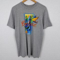 PRINCESS プリンセス Tシャツ 半袖 クルーネック フロントプリント グレー Mサイズ メンズ 古着 アメカジ