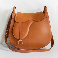 【美品】SOMES SADDLE 【ドレッサージュ ショルダー バッグ】 レザー ブラウン ソメスサドル 25050279
