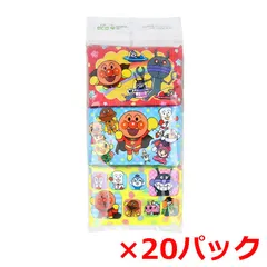 キャラクターポケットティッシュ ハヤシ商事 水に流せるプリントティシュ アンパンマン 8組16枚 6個入り X20パック