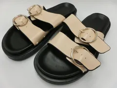 【TAKA3-84】◇ZARA ザラ バックル付き フラットサンダル 36サイズ 23.5cm