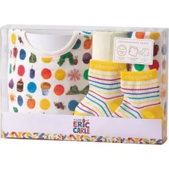 ソックスギフトボックス はらぺこあおむし ドット R-231005 | 24-0022-017ファッション小物 雑貨 ベビー用品 ベビー 赤ちゃん ソックス 靴下 スタイ ハンカチ キャラクター ドット 滑り止め 日本製 贈り物 お祝い イベント 人気 ギフト