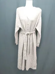 ◇ ◎ CIAOPANIC TYPY フロントボタン ニット サイドスリット 長袖 ロング ワンピース サイズONE ブラウン レディース E  【1308290021439】