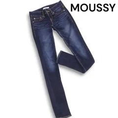 MOUSSY マウジー Rebirth SKINNY★ USED加工 ストレッチ デニム スキニー パンツ ジーンズ Sz.23 レディース