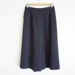 #anc レリアン Leilian パンツ 9 紺 ワイド ガウチョ 無地 レディース [883752]のサムネイル