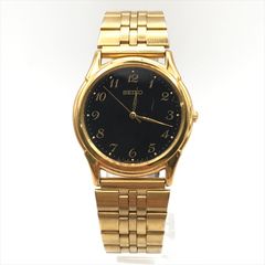 美品 SEIKO セイコー スピードマスター 7T42-6A10 SS クオーツ 黒文字  