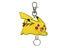 エス【送料無料】【ポケットモンスター】ラバーリールキーホルダー【ダッシュ】【ピカチュウ】【ポケモン】【アニメ】【ゲーム】【映画】【キーリング】【チャーム】【鍵】【雑貨】【グッズ】【かわいい】