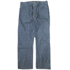 RRL ダブルアールエル 23AW LIMITED EDITION WABASH STRIPE DENIM PANTS ウォバッシュストライプデニムパンツ 782914793001 34 Indigo Double RL ジーンズ ボタンフライ ボトムス