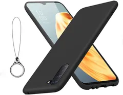 【人気商品】reno3 a ケース ソフト リング ストラップ付き 薄型 軽量 TPU oppo フィット感 マット感 シンプル レンズ保護 擦り傷防止 指紋防止 衝撃吸収 耐久 ストラップホール付き 脱着簡単 (oppo reno3 a)