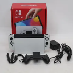 009)【美品】Nintendo Switch 本体（有機ELモデル）【Joy-Con(L)/(R) ホワイト】