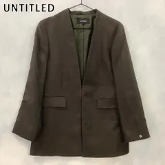 2025年最新】UNTITLED レディース ノーカラージャケットの人気アイテム