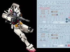 【人気商品】HG RG MG 蛍光!! PG RE HiRM ロボット MS ディテールアップ用水転写式デカール (HG 1/144 RX-78-2 ガンダム[BEYOND GLOBAL]用)