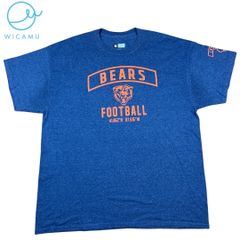 【希少XL】NFL シカゴ ベアーズ Tシャツ 公式 ライセンス ソルジャー・フィールド座標入り 本拠地デザイン 青 USA古着 アメフト