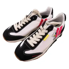 未使用品 パトリック SNOOPY-M スヌーピー マラソン 723001 ポリエステル ベロア ブラック  黒 スニーカー サイズ23cm 1799 PATRICK