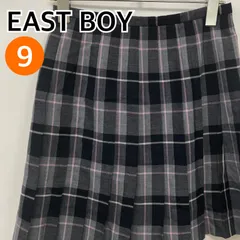 EAST BOY イーストボーイ スカート ミニスカート プリーツスカート チェック グレー ブラック レディース 9サイズ 【CB705】