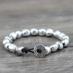 【普通郵便発送】 ブレスレット 玉 金属 連結 アクセサリー ヒップホップ アクセサリー