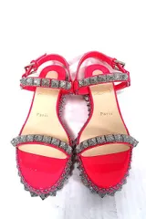 【未使用】【新古品】Christian Louboutin クリスチャン ルブタン  靴 サンダル ピラリヤド パテント スタッズ 2020年