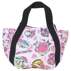 【メール便】サンリオキャラクターズ ランチバッグ MXランチ バルーンランチバッグ 4924スイカ サンリオ ヤスダ通商 ミニトート お弁当かばん キャラクター グッズ 