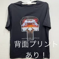 新品 メタリカ METALLICA バンドTシャツ ミュージックTシャツ ブラック MASTER OF PUPPETS バンティー